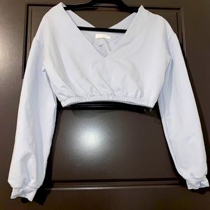 Meshki long sleeve crop top
